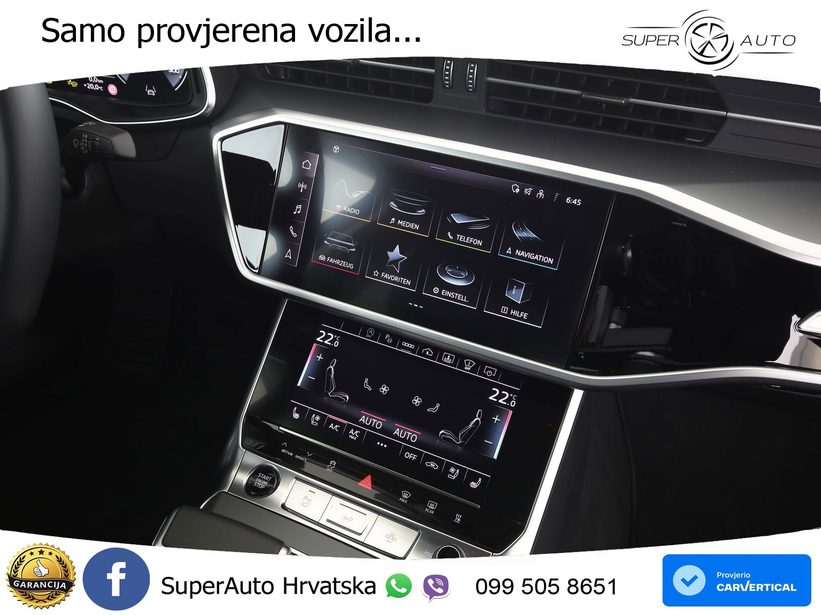 Audi A6 50 TDI V6 (286 KS) quattro tiptronic ZRAČNI+ACC+4xGR SJED+KAM
