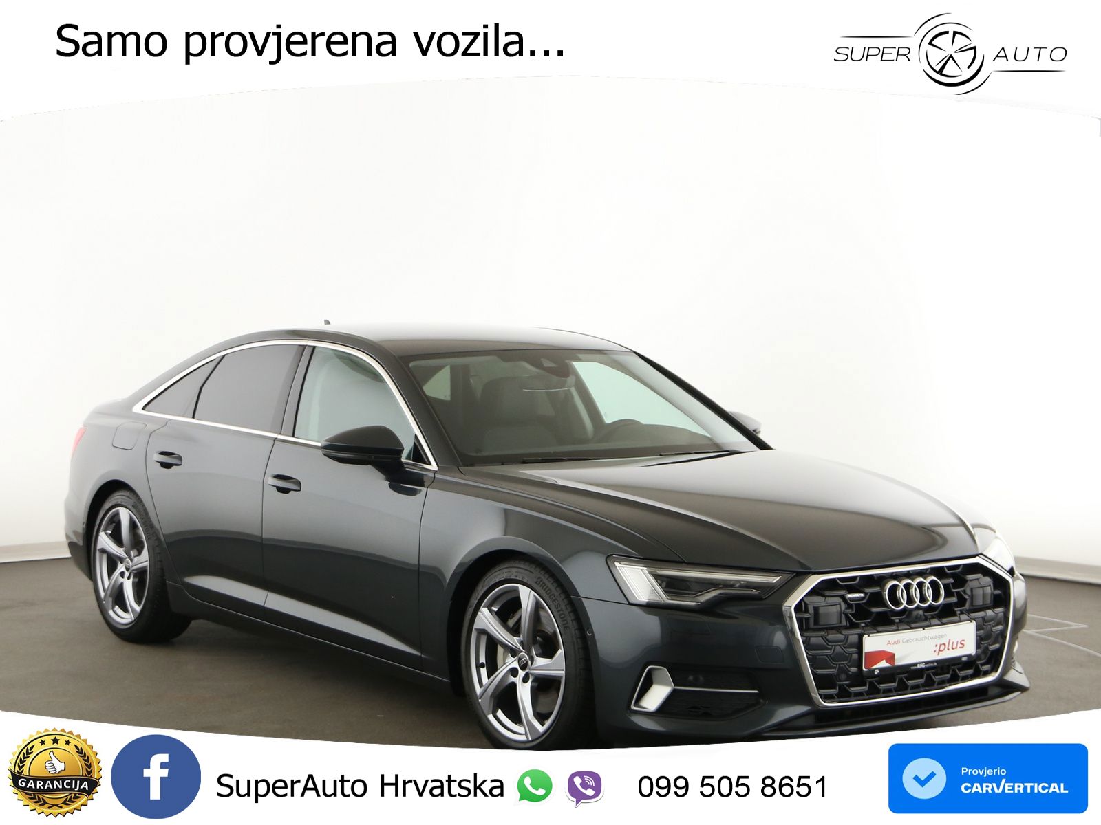 Audi A6 50 TDI V6 (286 KS) quattro tiptronic ZRAČNI+ACC+4xGR SJED+KAM