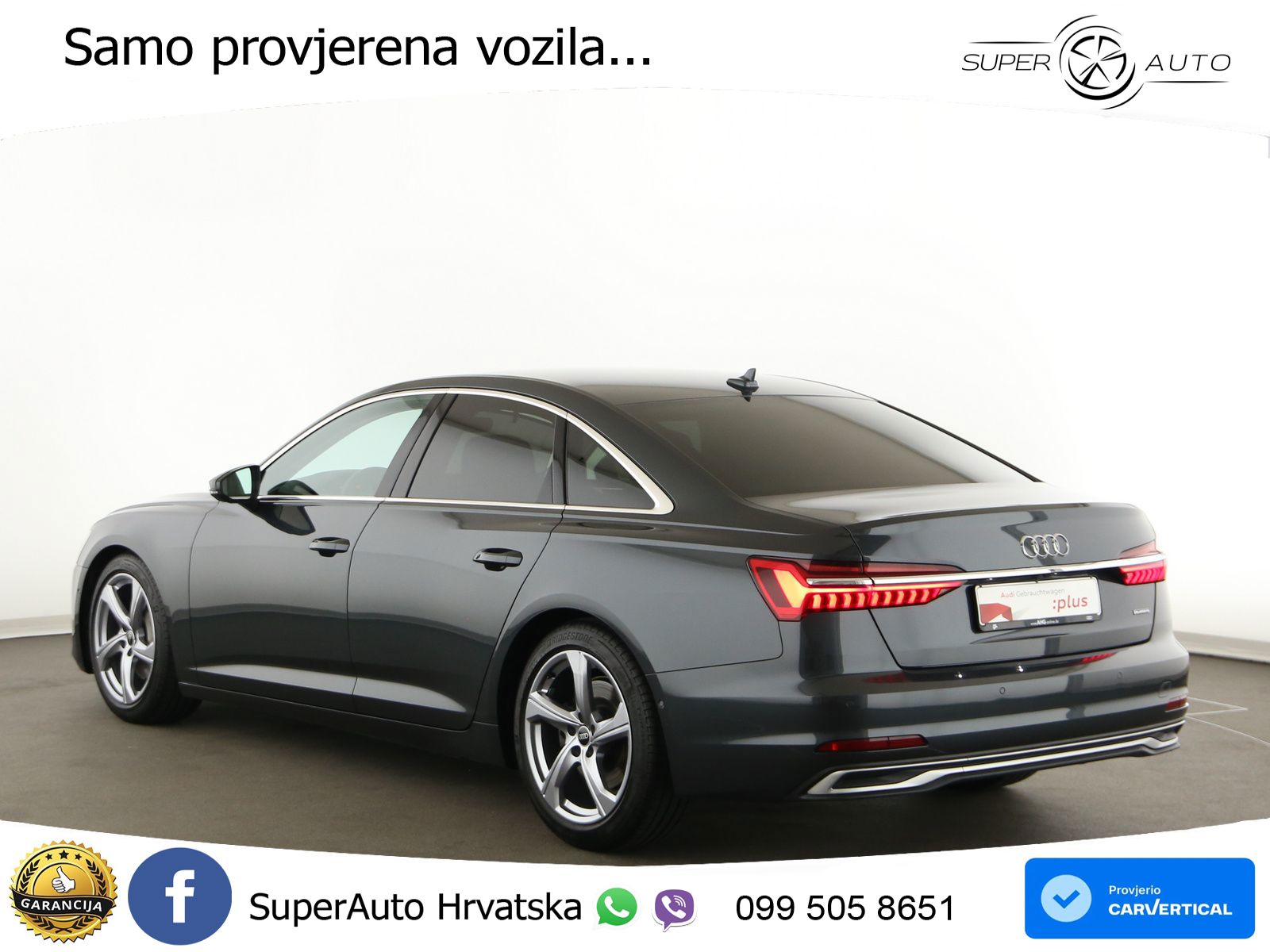 Audi A6 50 TDI V6 (286 KS) quattro tiptronic ZRAČNI+ACC+4xGR SJED+KAM