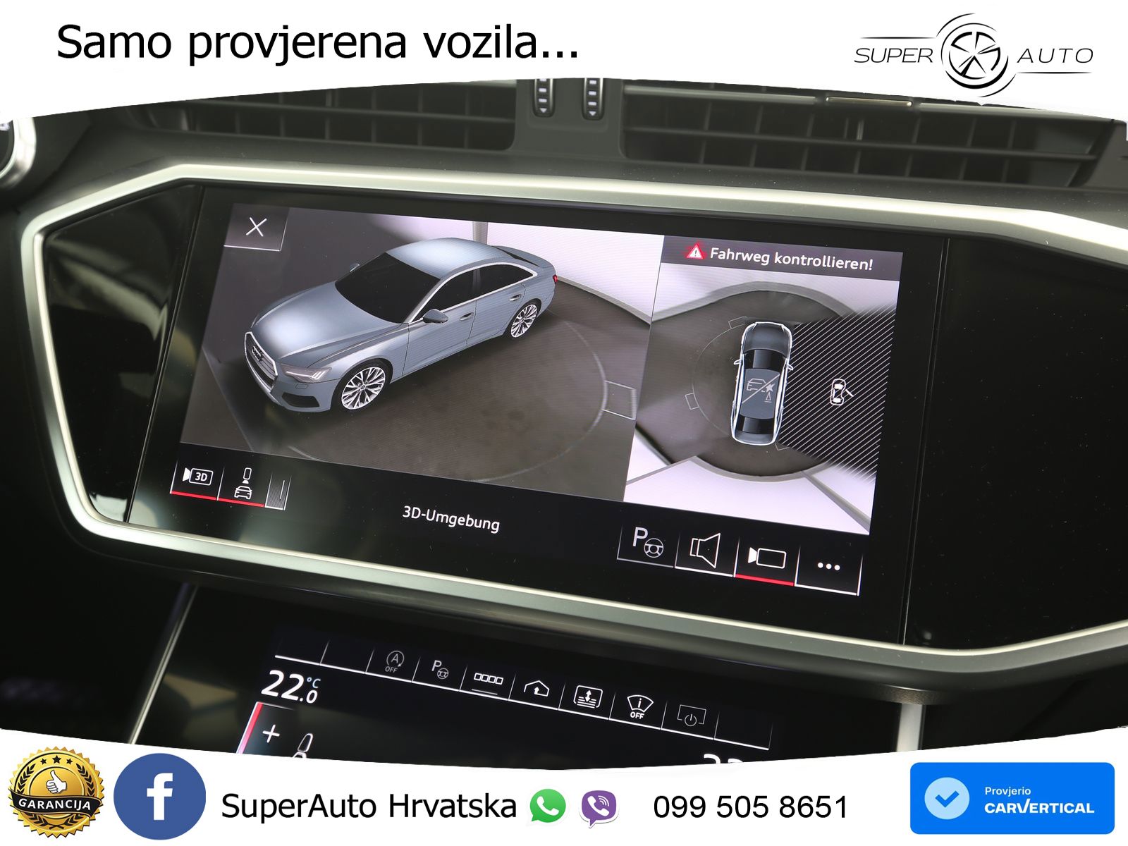 Audi A6 50 TDI V6 (286 KS) quattro tiptronic ZRAČNI+ACC+4xGR SJED+KAM