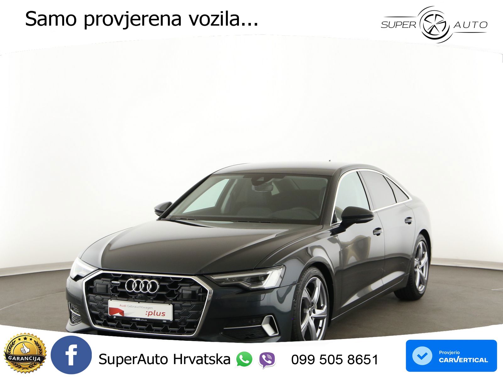 Audi A6 50 TDI V6 (286 KS) quattro tiptronic ZRAČNI+ACC+4xGR SJED+KAM