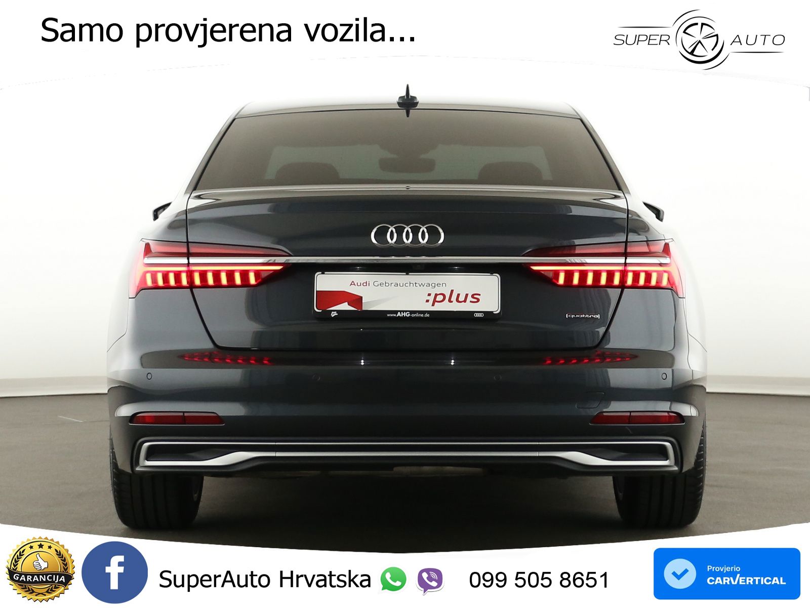 Audi A6 50 TDI V6 (286 KS) quattro tiptronic ZRAČNI+ACC+4xGR SJED+KAM