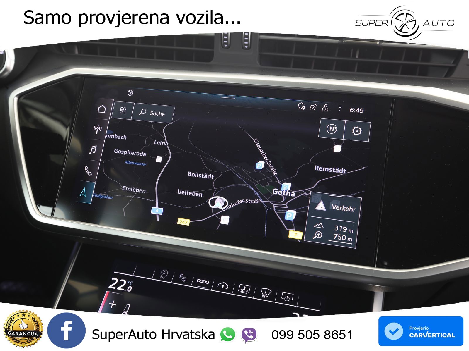 Audi A6 50 TDI V6 (286 KS) quattro tiptronic ZRAČNI+ACC+4xGR SJED+KAM