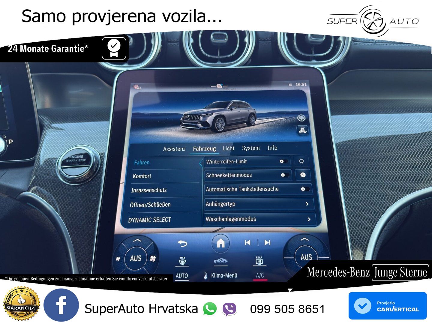 Mercedes AMG GLC 63 S E PERFORMANCE (680 KS) 4MATIC+ AMG SPEEDSHIFT MCT 9G ZRAČNI+ACC+GR SJED+360