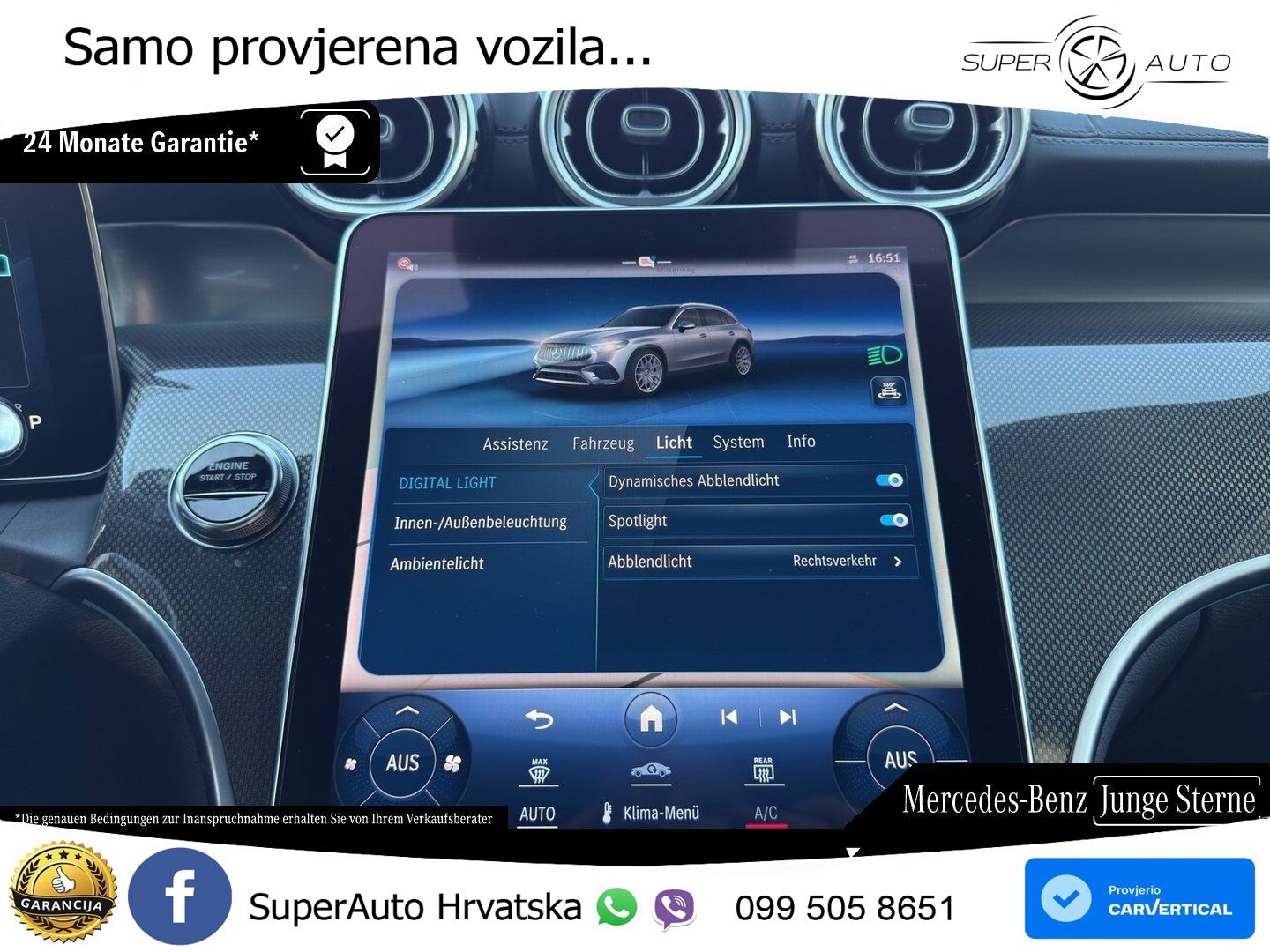 Mercedes AMG GLC 63 S E PERFORMANCE (680 KS) 4MATIC+ AMG SPEEDSHIFT MCT 9G ZRAČNI+ACC+GR SJED+360