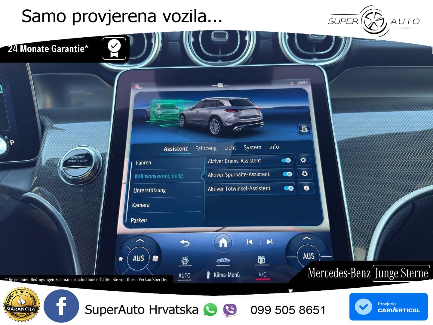 Mercedes AMG GLC 63 S E PERFORMANCE (680 KS) 4MATIC+ AMG SPEEDSHIFT MCT 9G ZRAČNI+ACC+GR SJED+360