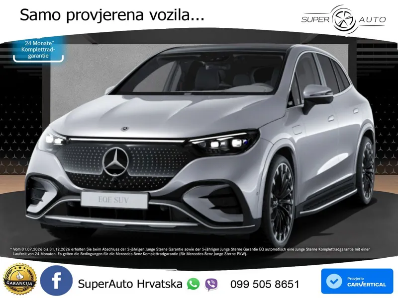 Mercedes EQE SUV 500 105 kWh (449 KS) 4MATIC AMG ACC+HEAD+4xGR SJED+360+PANO
