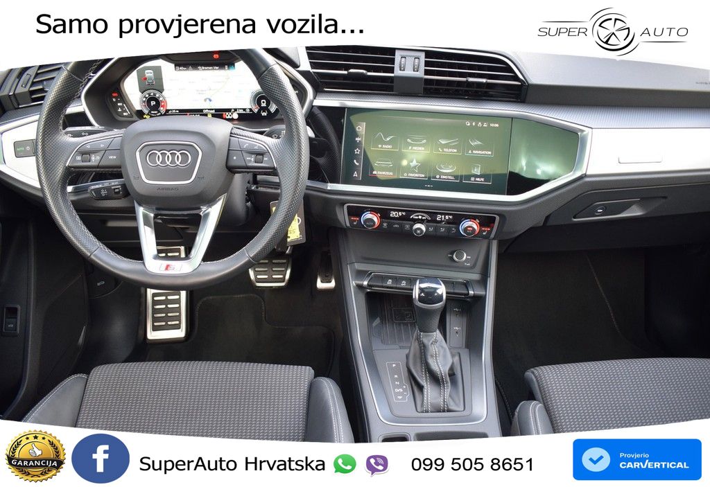Audi Q3 35 TFSI (150 KS) S tronic S line LED+GR SJED+ACC