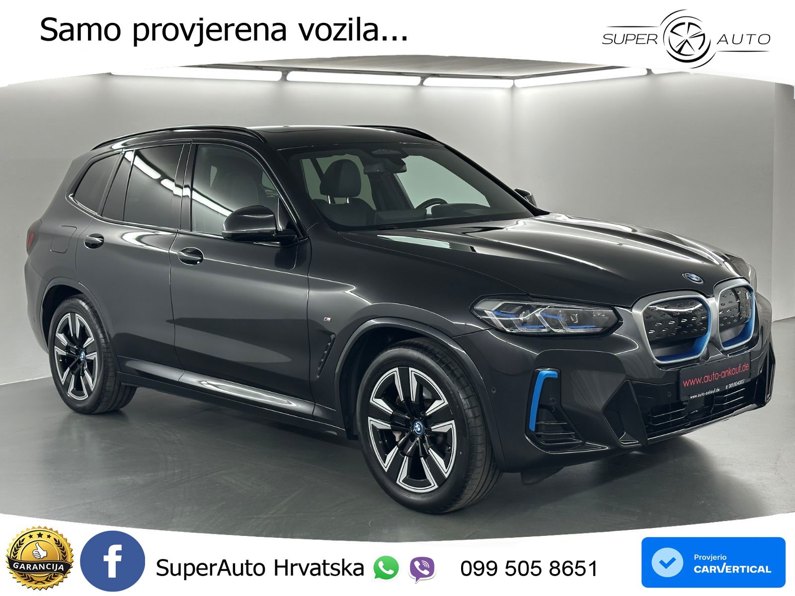 BMW iX3 80 kWh (286 KS) M Sport LED+GR SJED+ACC
