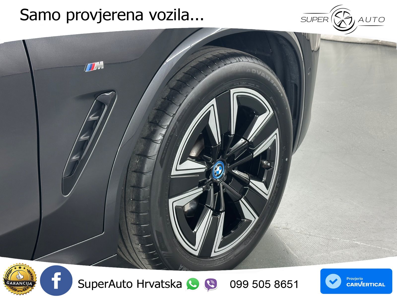 BMW iX3 80 kWh (286 KS) M Sport LED+GR SJED+ACC