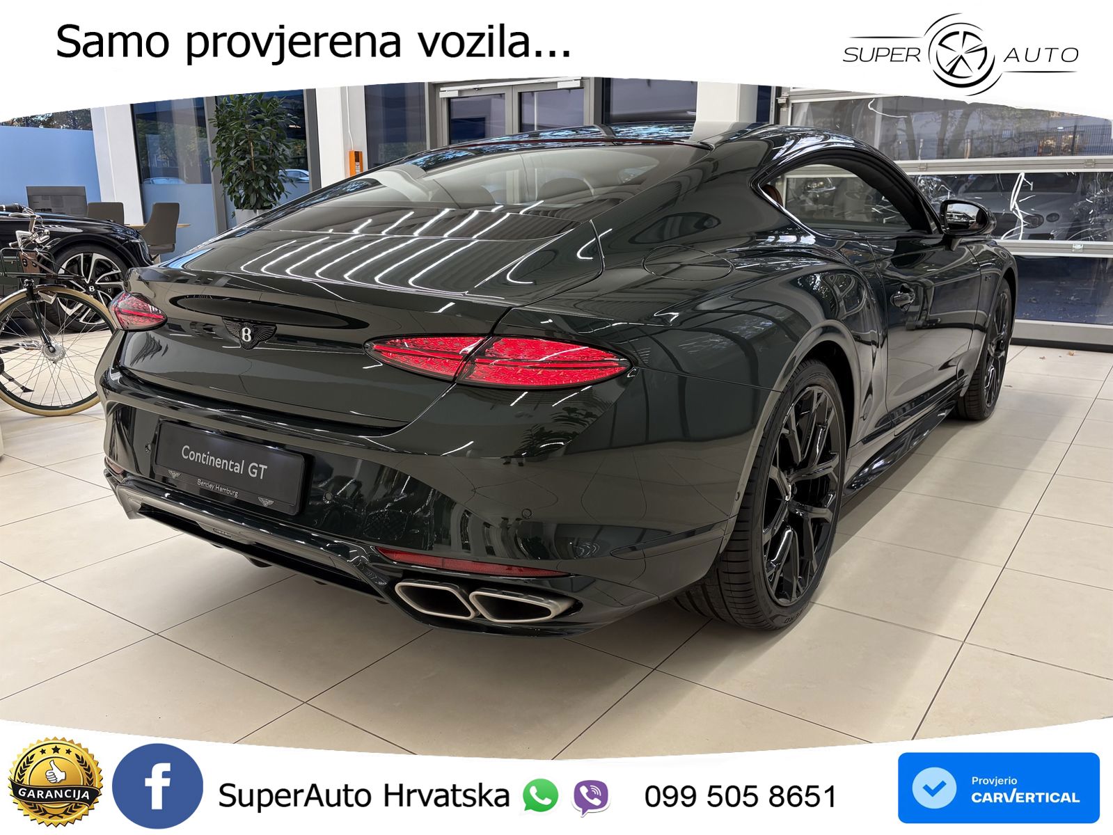 Bentley Continental GT IV 4.0 V8 TFSi (782 KS) AWD DCT LED+GR SJED+ACC