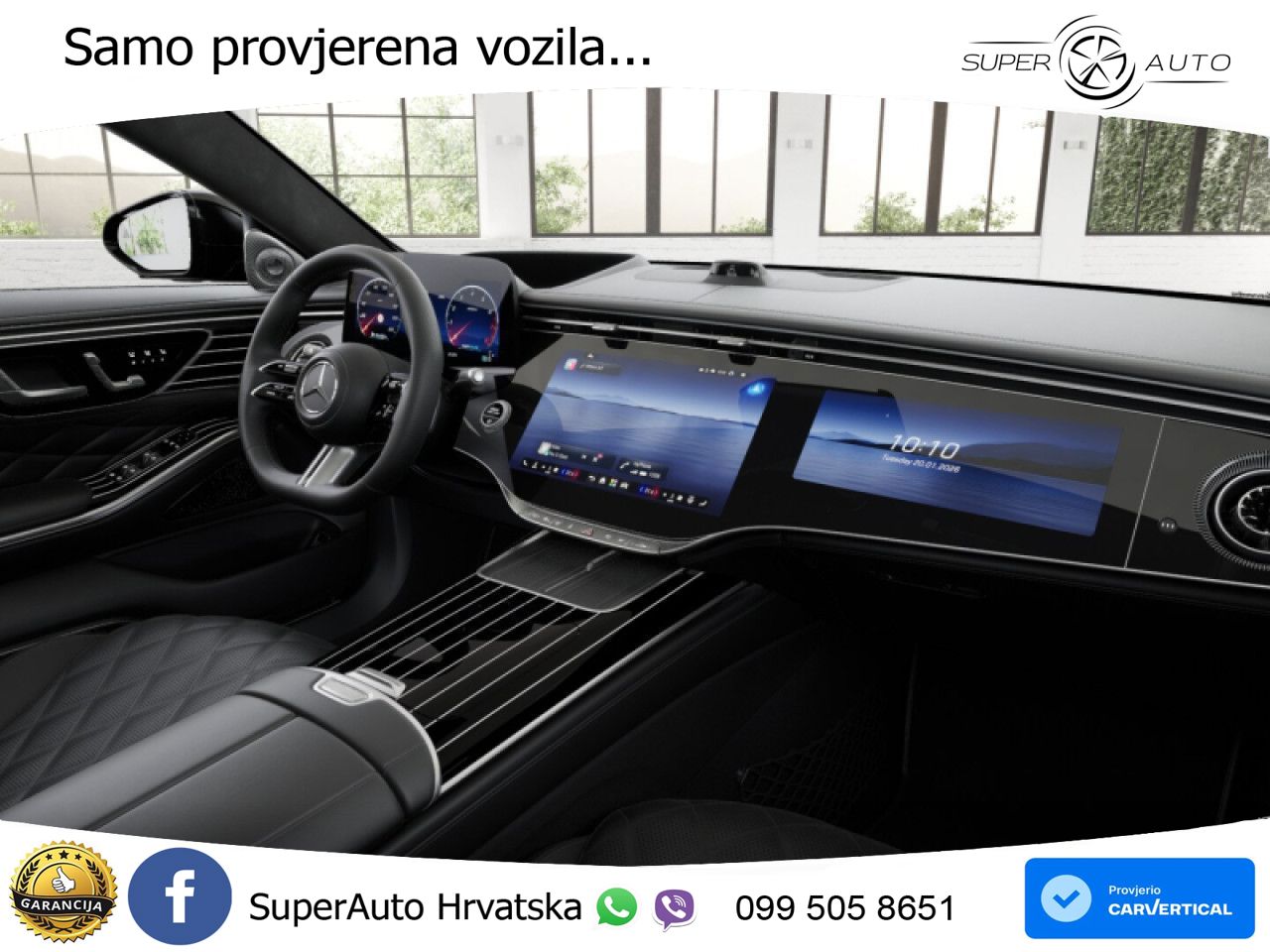 Mercedes S 580 V8 (537 KS) EQ Boost 4MATIC 9G-TRONIC AMG ACC+HEAD+4xGR SJED+360+PANO