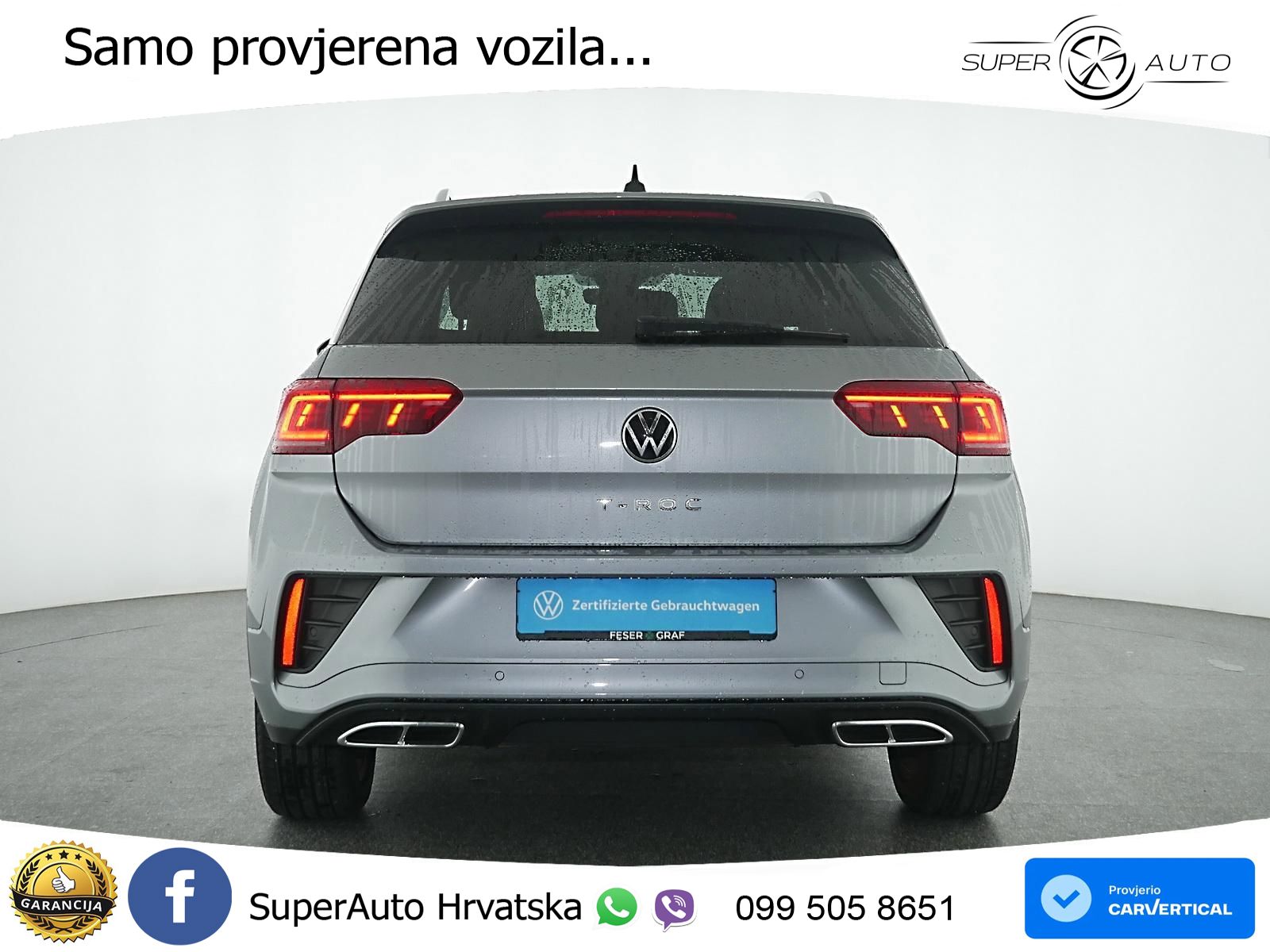 Volkswagen T-Roc 1.5 TSI (150 KS) DSG R-Line MATRIX+GR SJED+KAM