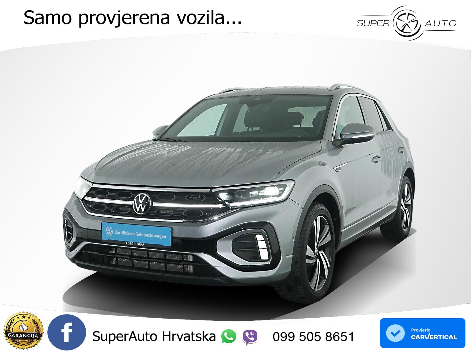 Volkswagen T-Roc 1.5 TSI (150 KS) DSG R-Line MATRIX+GR SJED+KAM