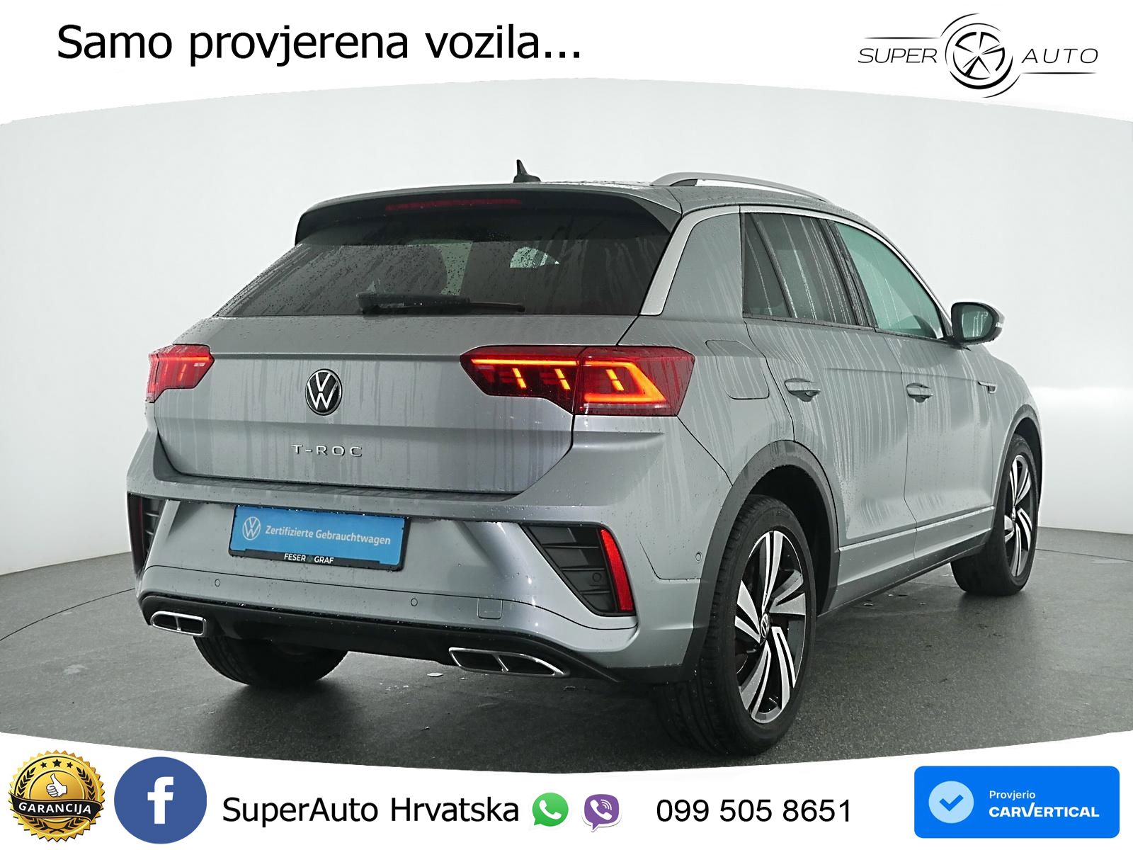 Volkswagen T-Roc 1.5 TSI (150 KS) DSG R-Line MATRIX+GR SJED+KAM