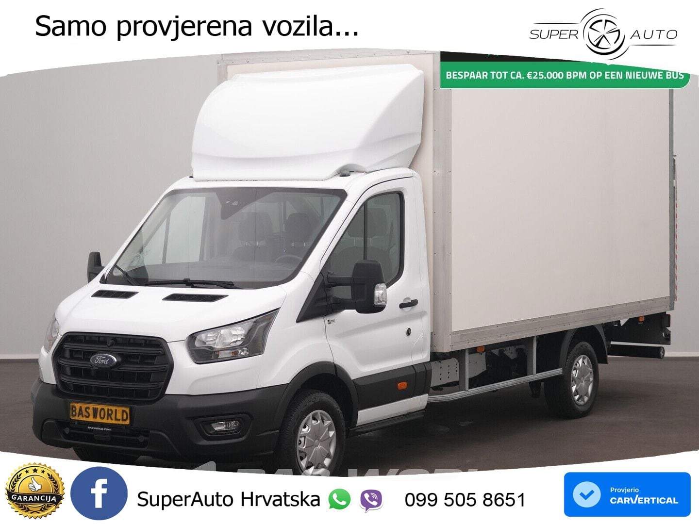 Ford Transit 130pk Laadklep Bakwagen Airco Cruise Eur 131 KS
