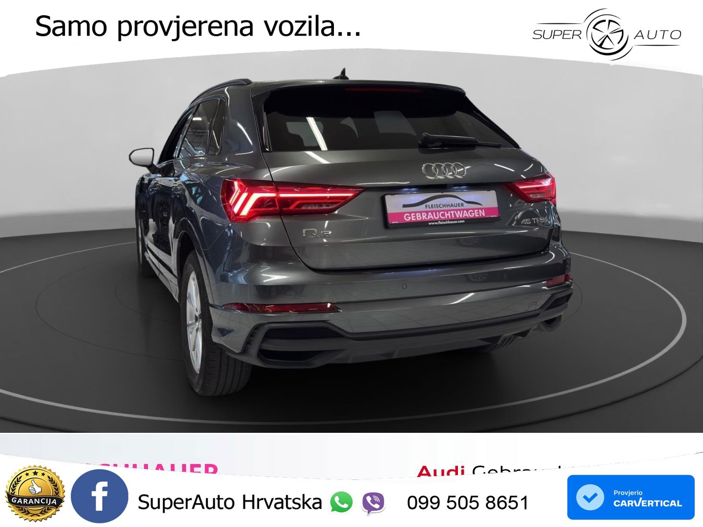Audi Q3 45 TFSIe (245 KS) S tronic S line LED+GR SJED+ACC