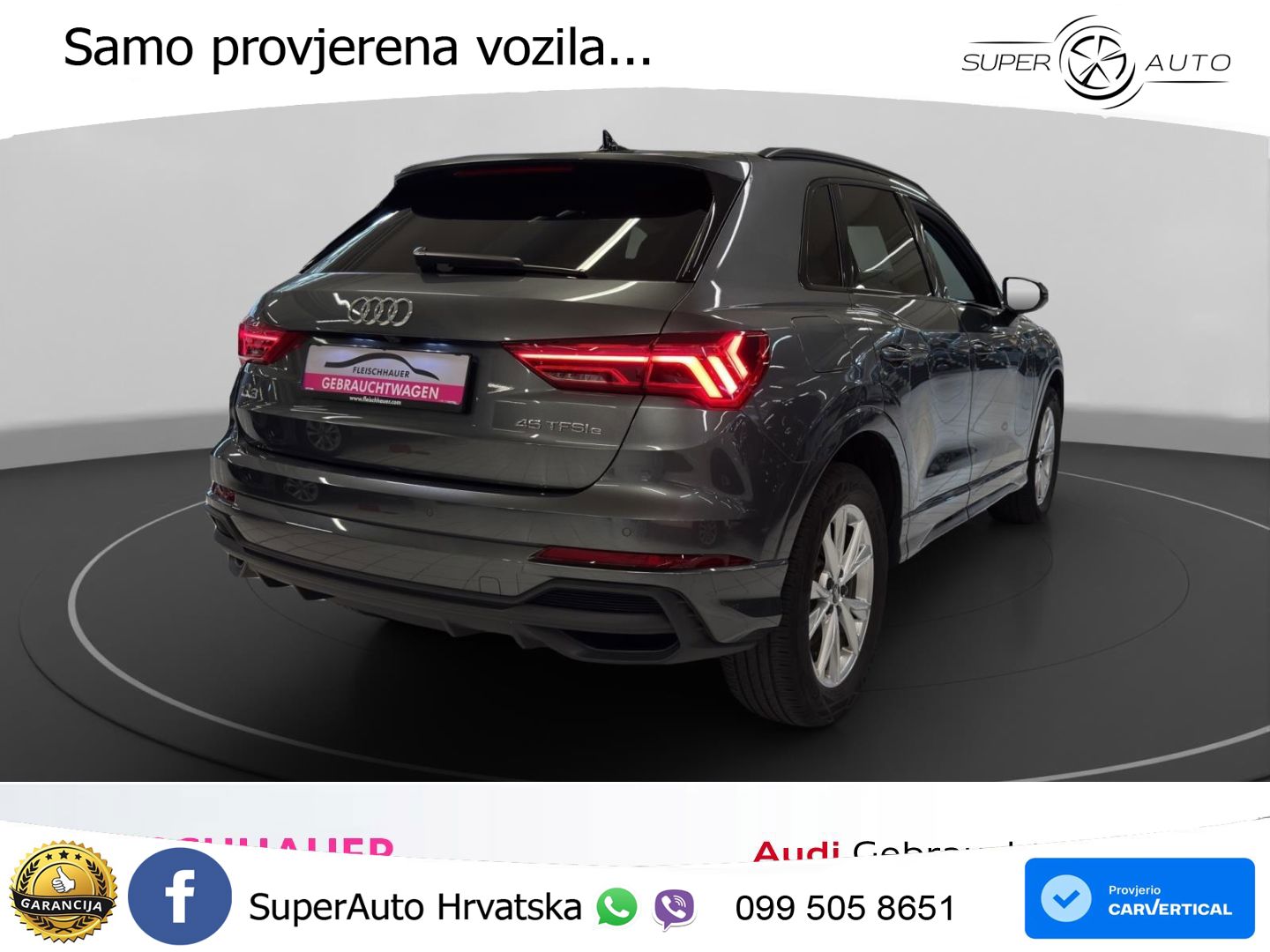 Audi Q3 45 TFSIe (245 KS) S tronic S line LED+GR SJED+ACC