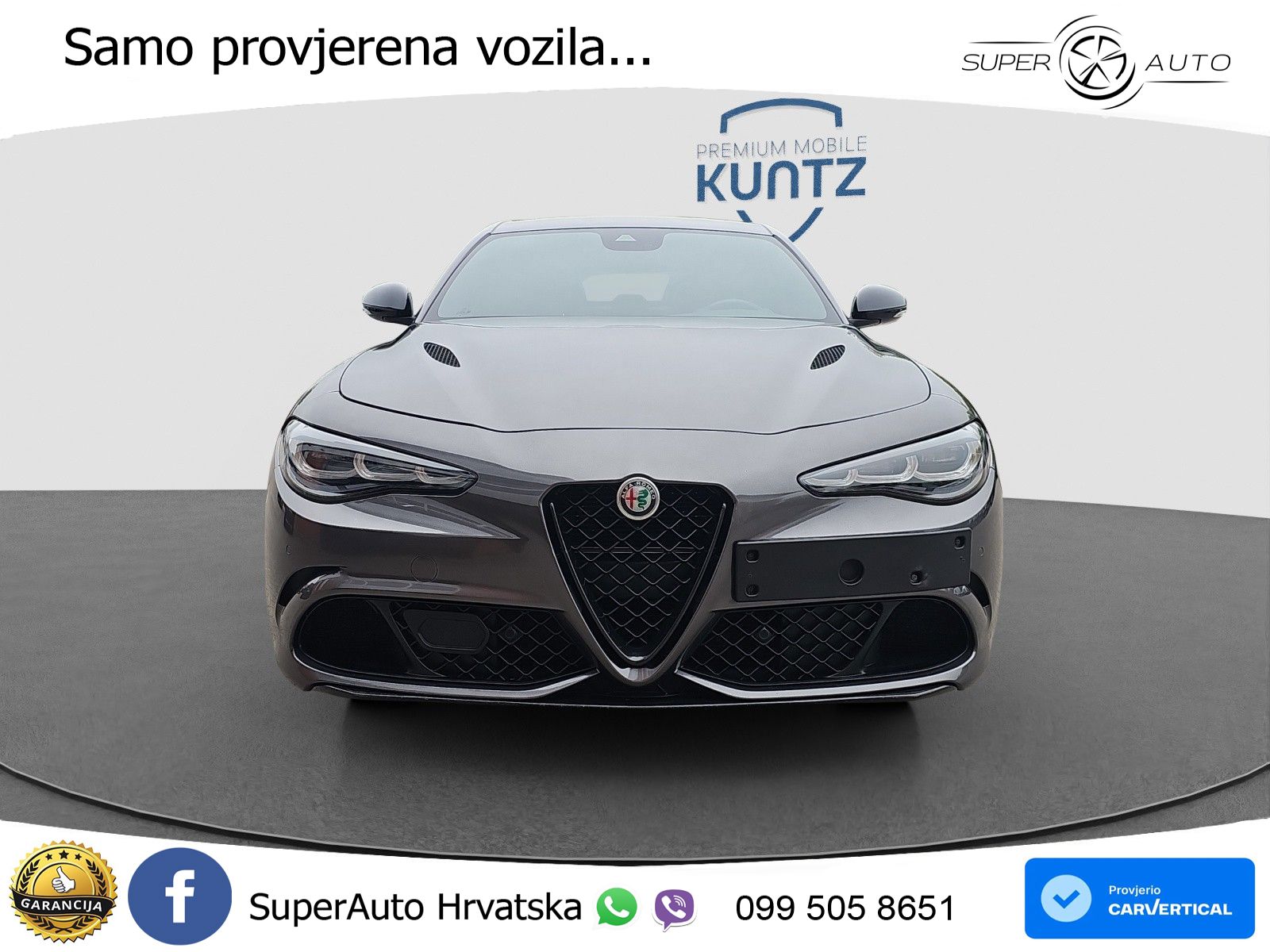 Alfa Romeo Giulia Quadrifoglio 2.9 V6 Bi-Turbo (520 KS) Automatic LED+GR SJED+ACC