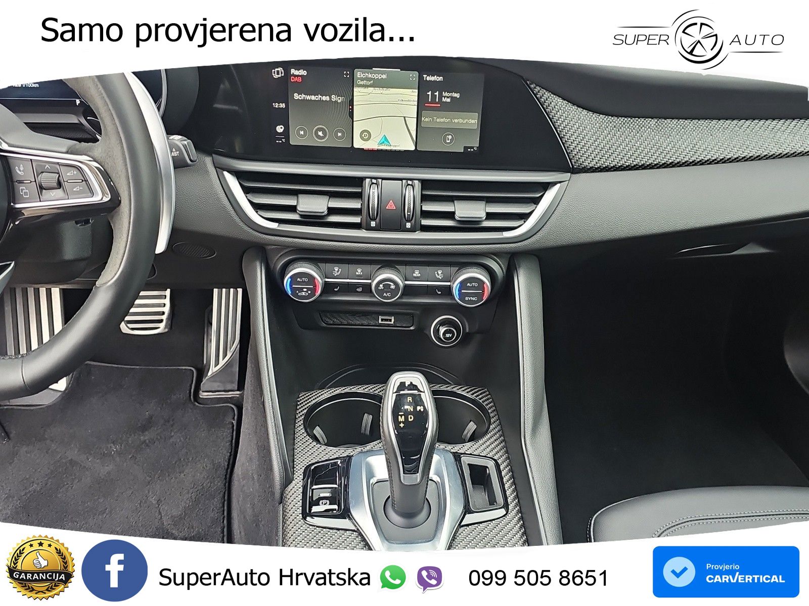 Alfa Romeo Giulia Quadrifoglio 2.9 V6 Bi-Turbo (520 KS) Automatic LED+GR SJED+ACC
