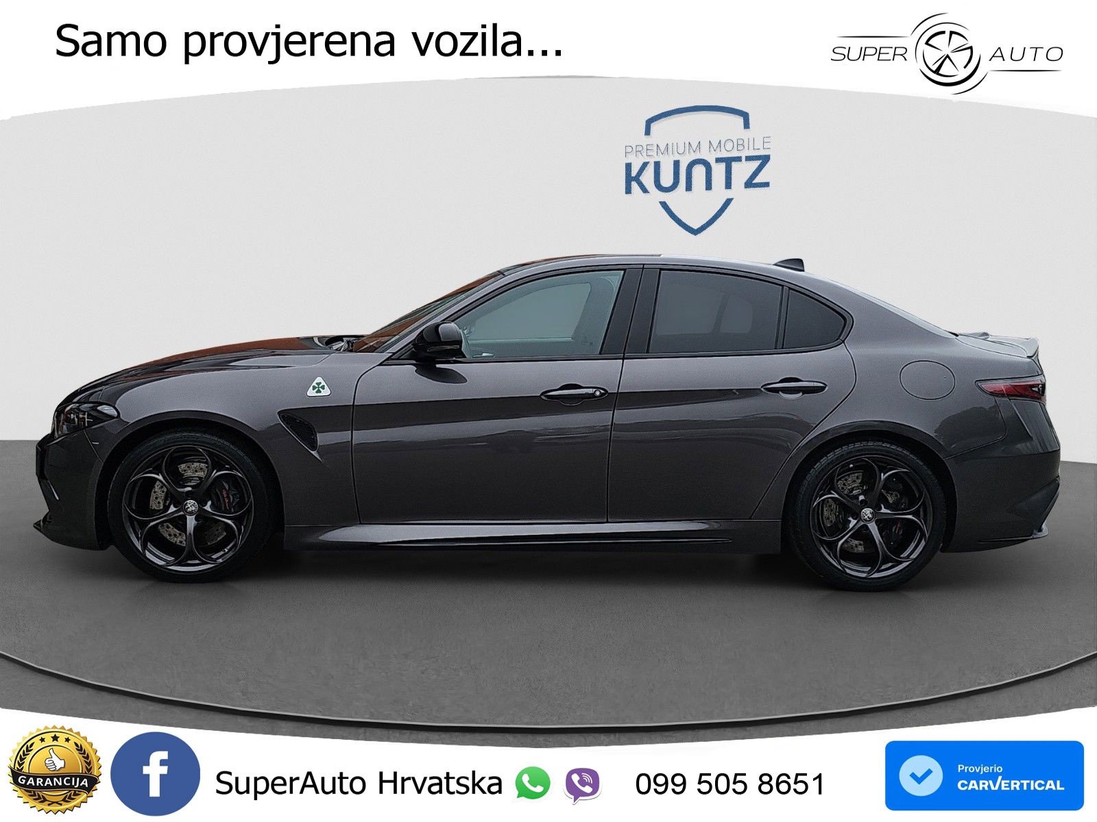 Alfa Romeo Giulia Quadrifoglio 2.9 V6 Bi-Turbo (520 KS) Automatic LED+GR SJED+ACC