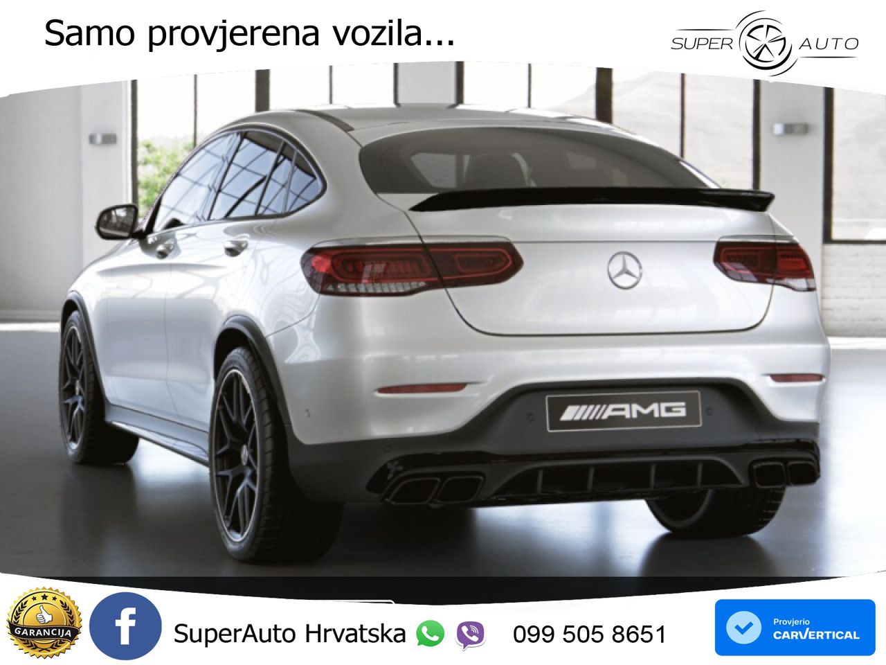 Mercedes GLC Coupe AMG 63 S V8 (510 KS) 4MATIC+ MCT LED+GR SJED+ACC