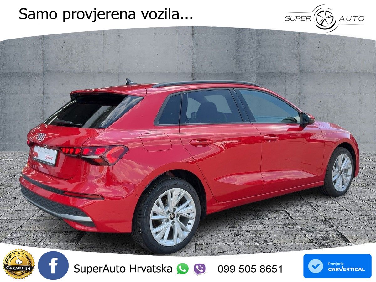 Audi A3 Sportback 40 TFSI e (204 KS) Plug-in Hybrid S tronic advanced LED+GR SJED+ACC
