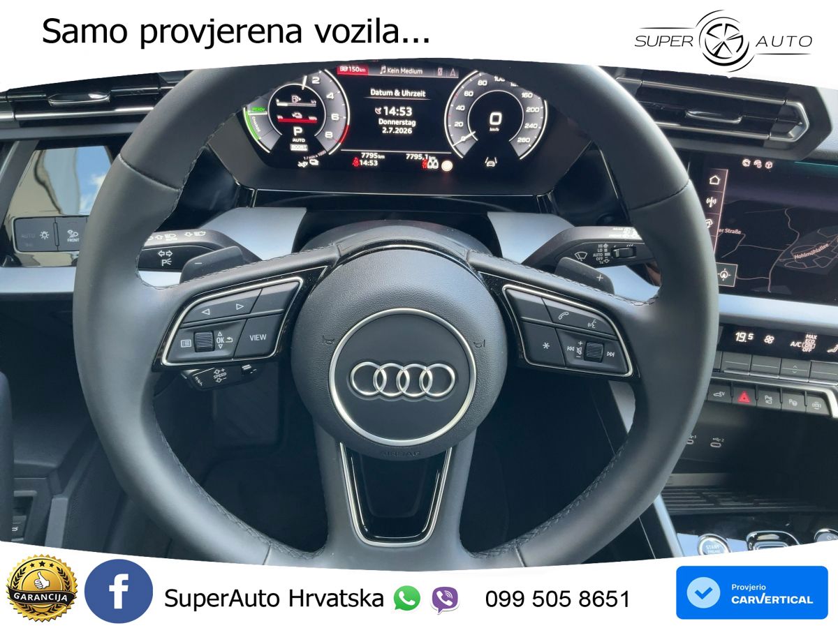 Audi A3 Sportback 40 TFSI e (204 KS) Plug-in Hybrid S tronic advanced LED+GR SJED+ACC