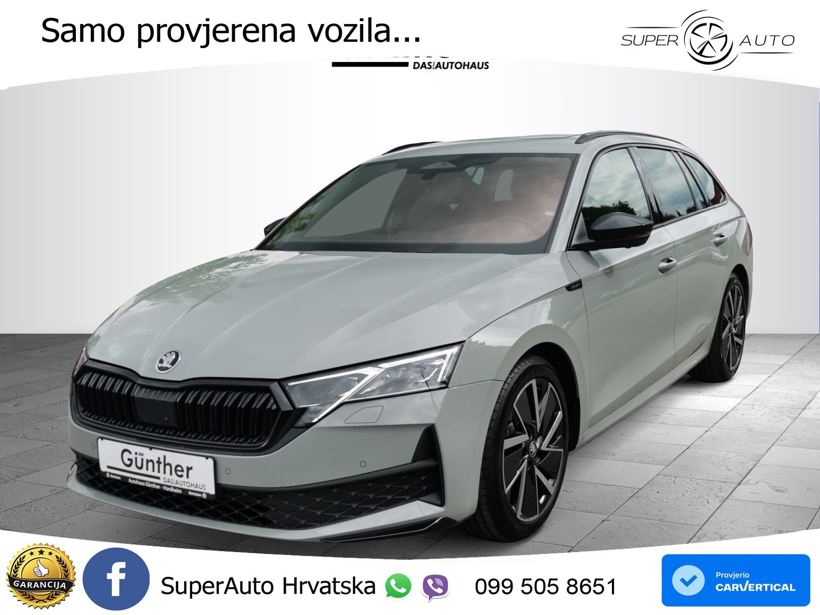 Škoda Octavia Combi 2.0 TSI (204 KS) 4x4 DSG SportLine LED+GR SJED+ACC