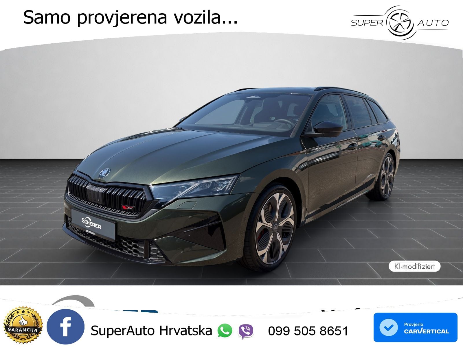 Škoda Octavia Combi RS 2.0 TSI (265 KS) DSG LED+GR SJED+ACC