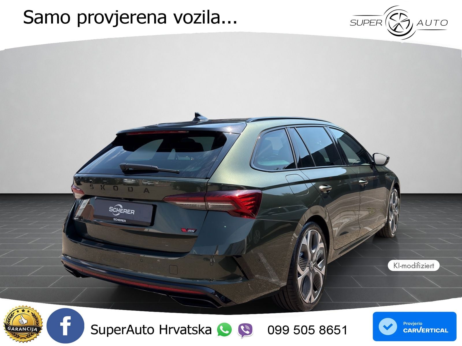 Škoda Octavia Combi RS 2.0 TSI (265 KS) DSG LED+GR SJED+ACC