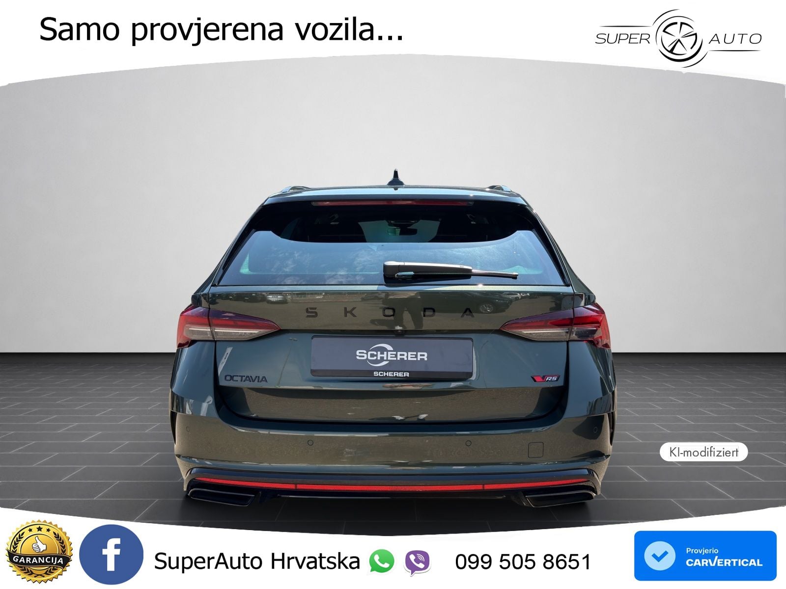Škoda Octavia Combi RS 2.0 TSI (265 KS) DSG LED+GR SJED+ACC
