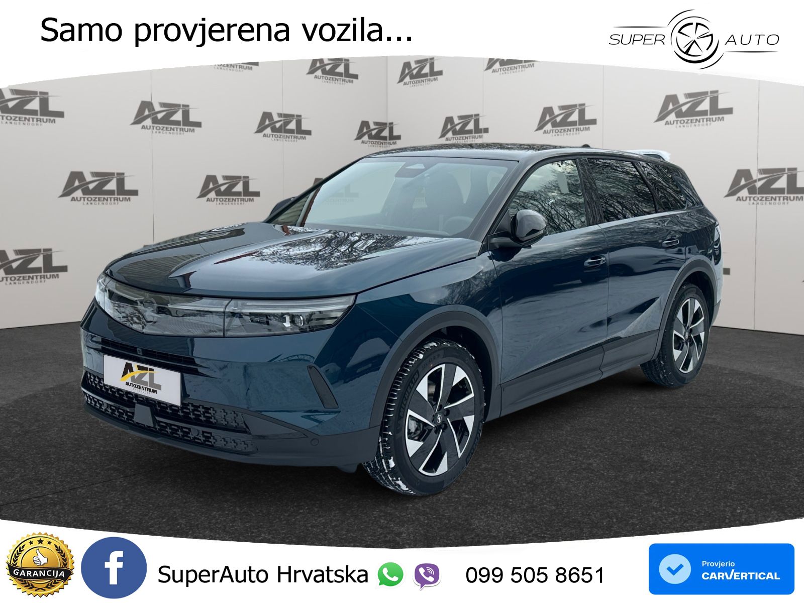 Opel Grandland 1.2 Turbo (145 KS) Hybrid eDCT Ultimate LED+GR SJED+ACC