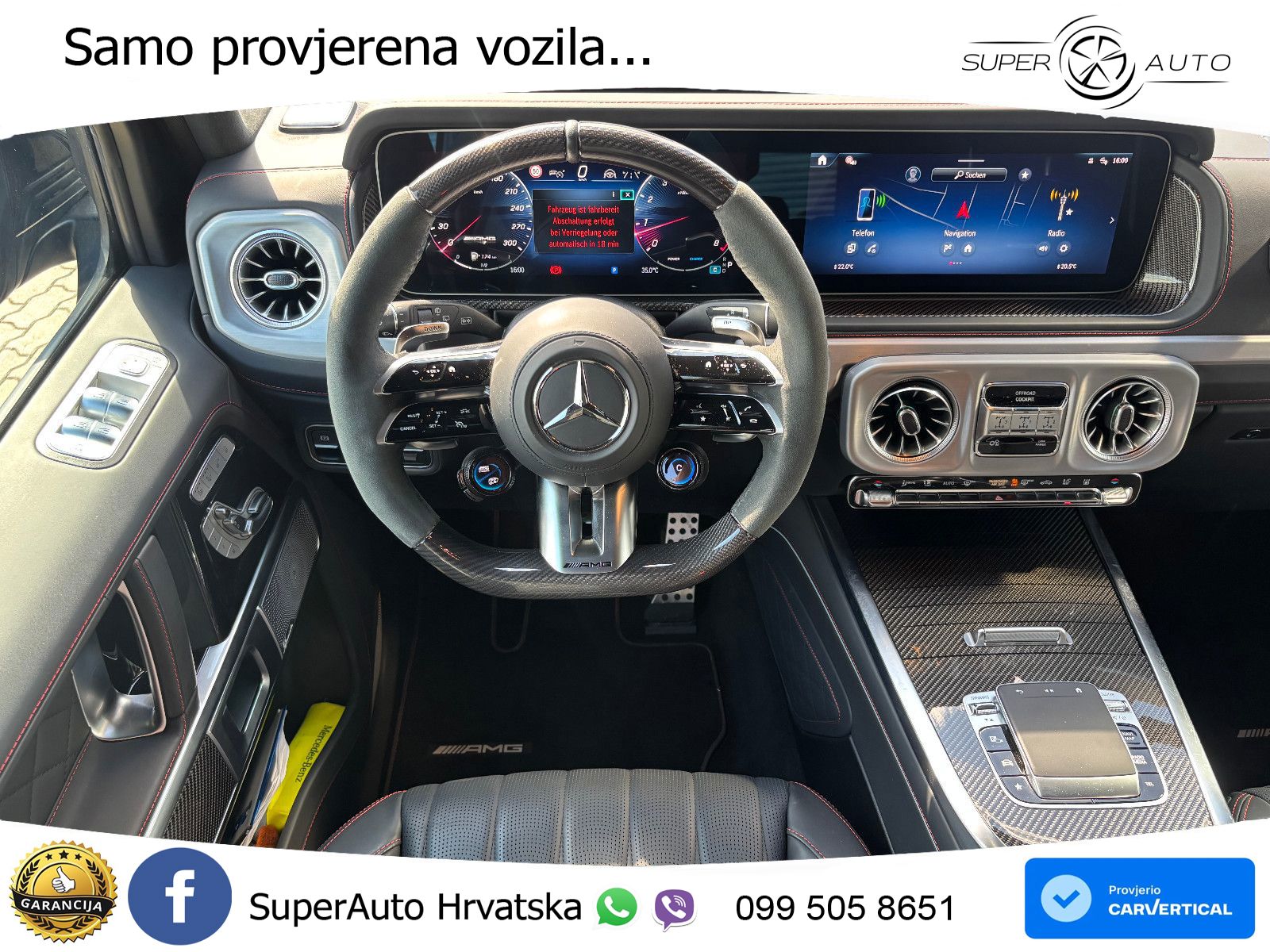 Mercedes AMG G 63 Long V8 (585 KS) 4MATIC 9G-TRONIC AMG SPEEDSHIFT TCT LED+GR SJED+ACC