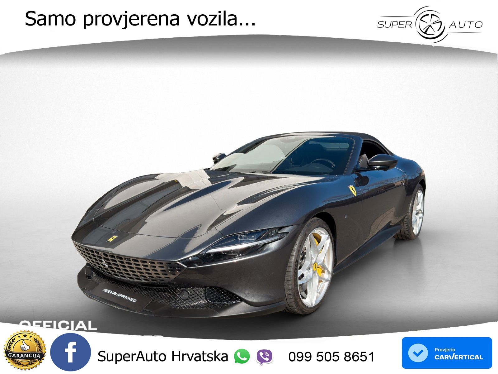 Ferrari Roma Spider 3.9 V8 (620 KS) F1 DCT LED+GR SJED+ACC