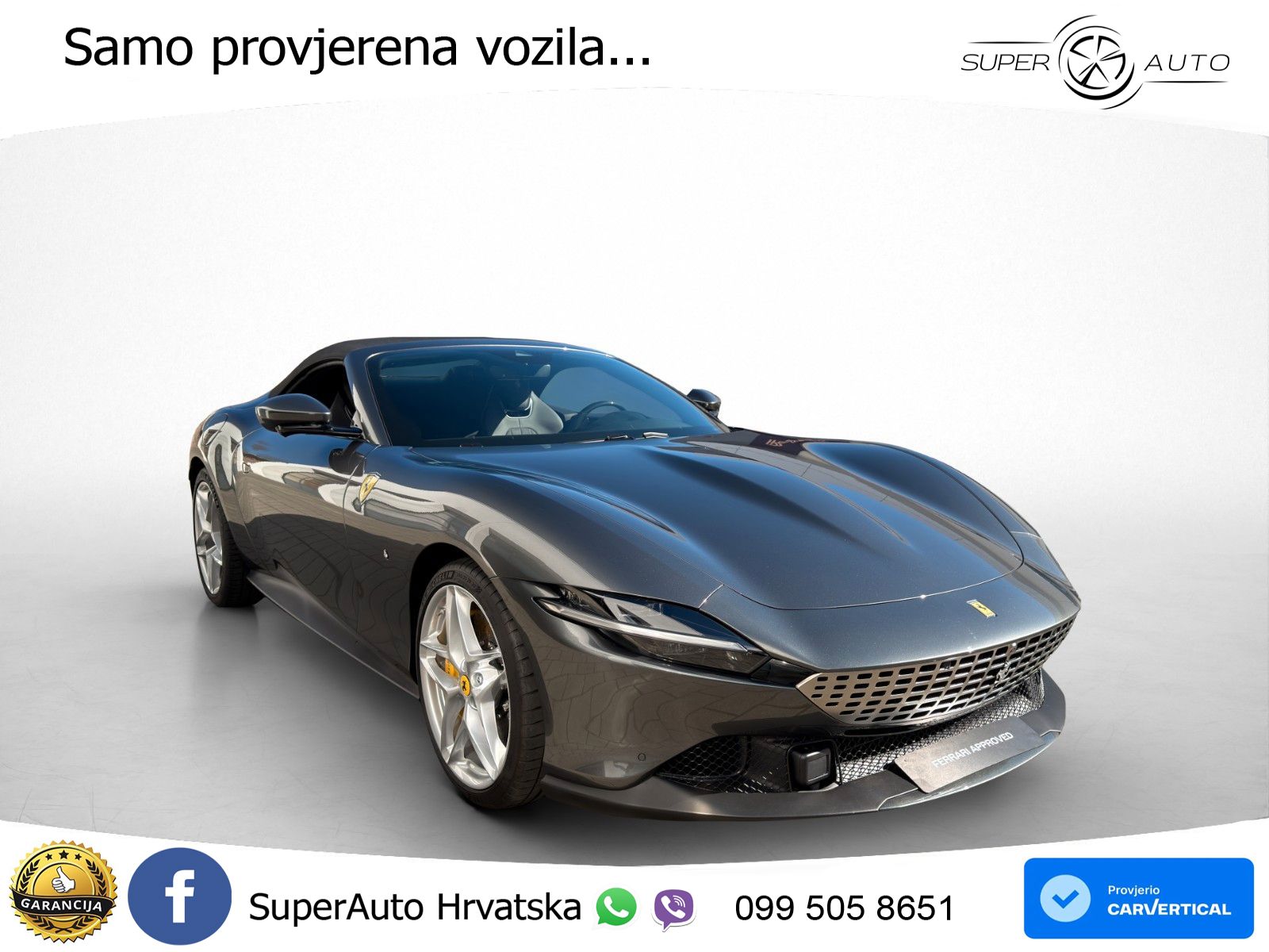 Ferrari Roma Spider 3.9 V8 (620 KS) F1 DCT LED+GR SJED+ACC