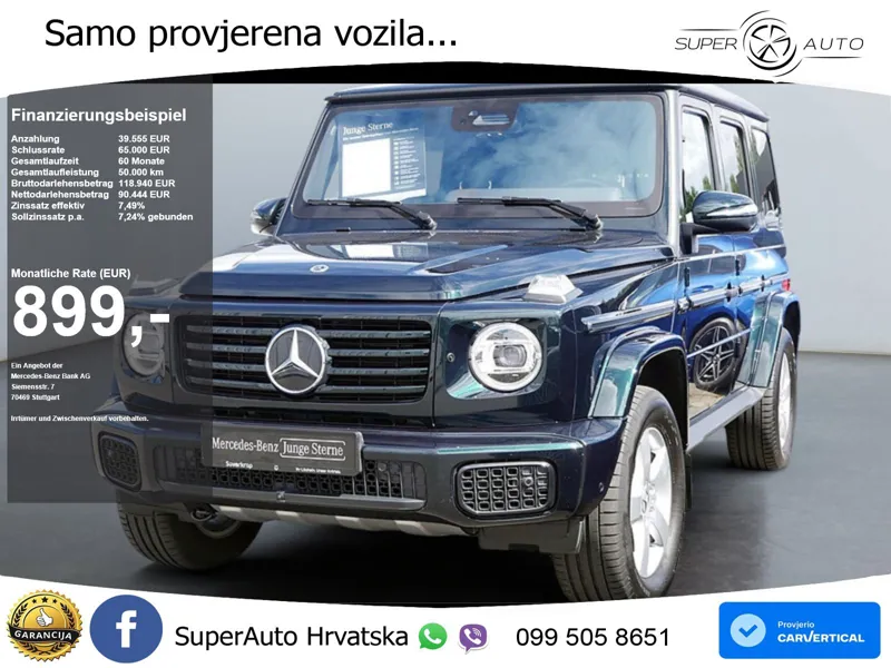 Mercedes G 450d Long (367 KS) 4MATIC 9G-TRONIC LED+ACC
