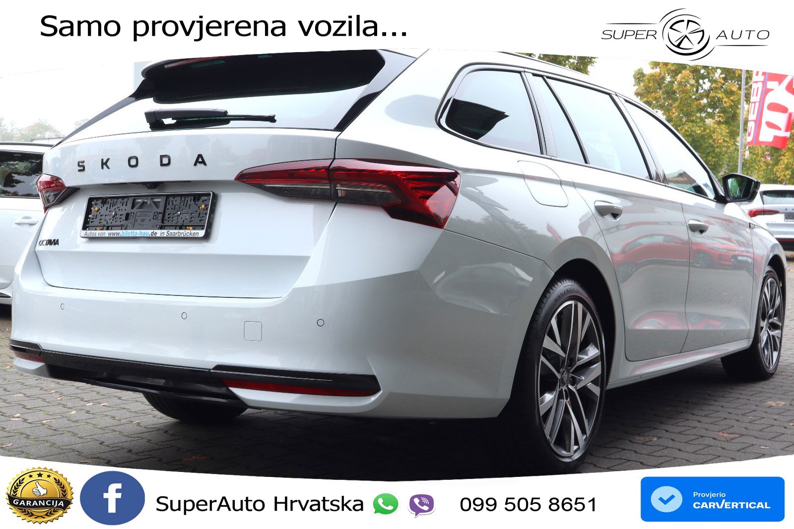 Škoda Octavia Combi 2.0 TDI (150 KS) DSG SportLine LED+GR SJED+ACC