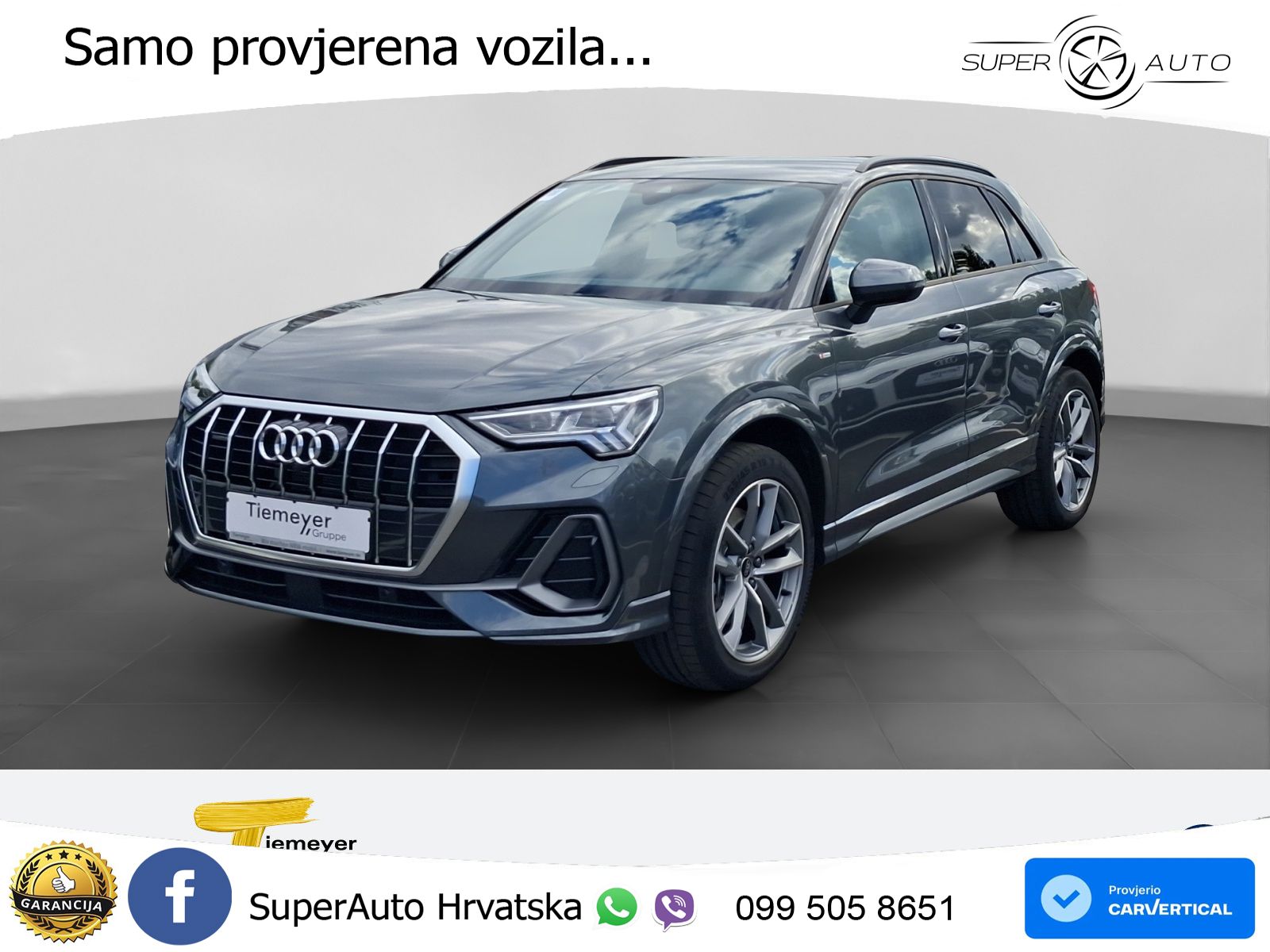 Audi Q3 40 TFSI (190 KS) quattro S tronic S line MATRIX+GR SJED+KAM