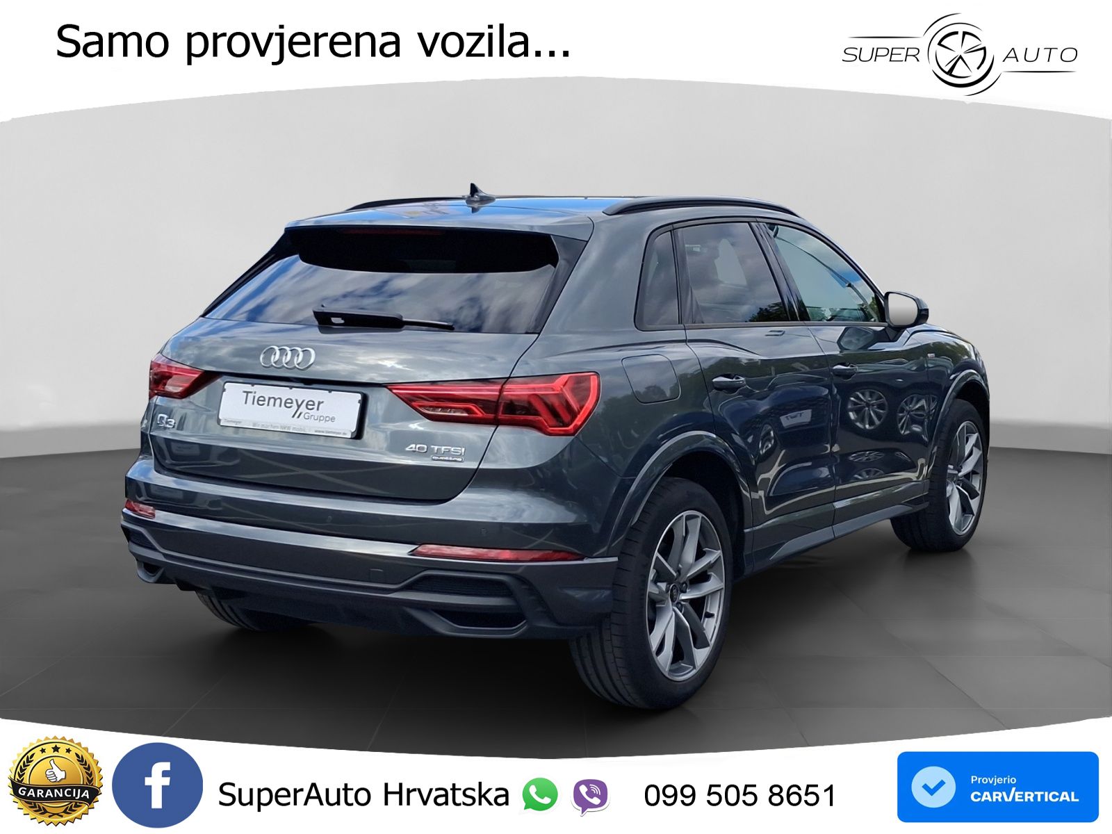 Audi Q3 40 TFSI (190 KS) quattro S tronic S line MATRIX+GR SJED+KAM