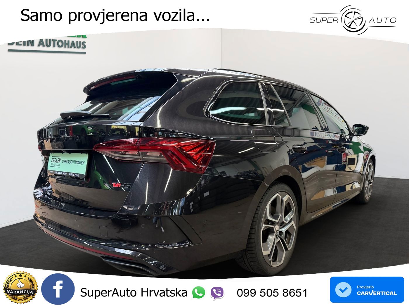 Škoda Octavia Combi RS 2.0 TSI (245 KS) DSG LED+GR SJED+ACC