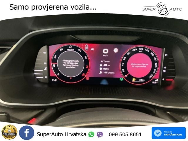 Škoda Octavia Combi RS 2.0 TSI (265 KS) DSG MATRIX+GR SJED+KAM