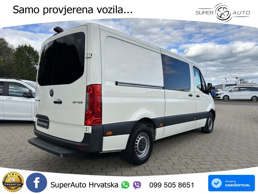 Mercedes-Benz Sprinter 317 CDI KA Mittel 3-Sitze Klima NAVI Di 170 KS