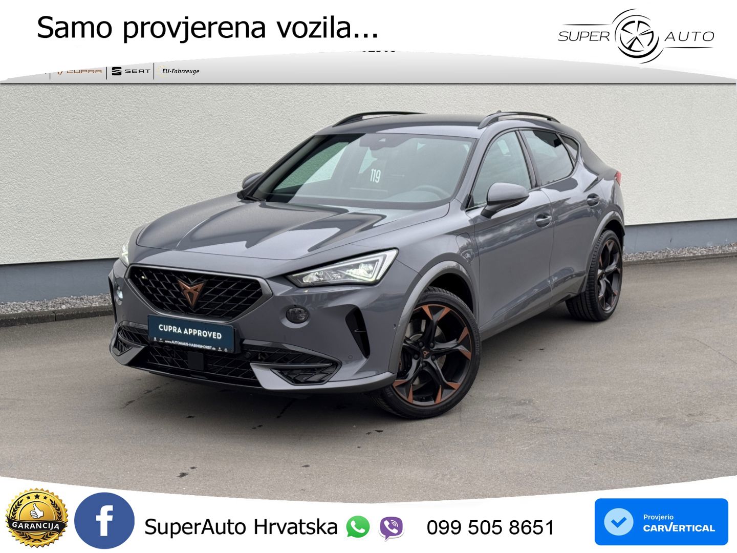 Cupra Formentor 1.4 TSI (245 KS) e-Hybrid DSG VZ LED+GR SJED+ACC