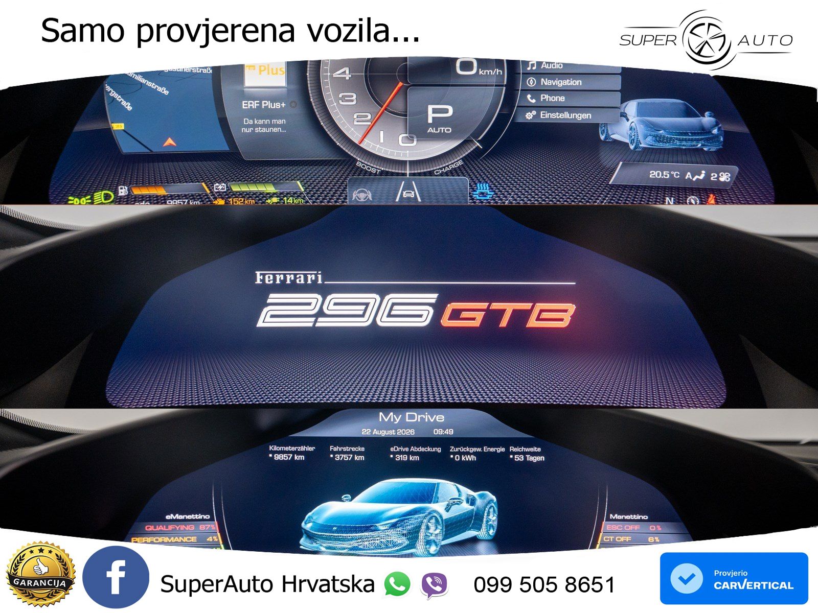 Ferrari 296 GTB 3.0 V6 (830 KS) F1 DCT