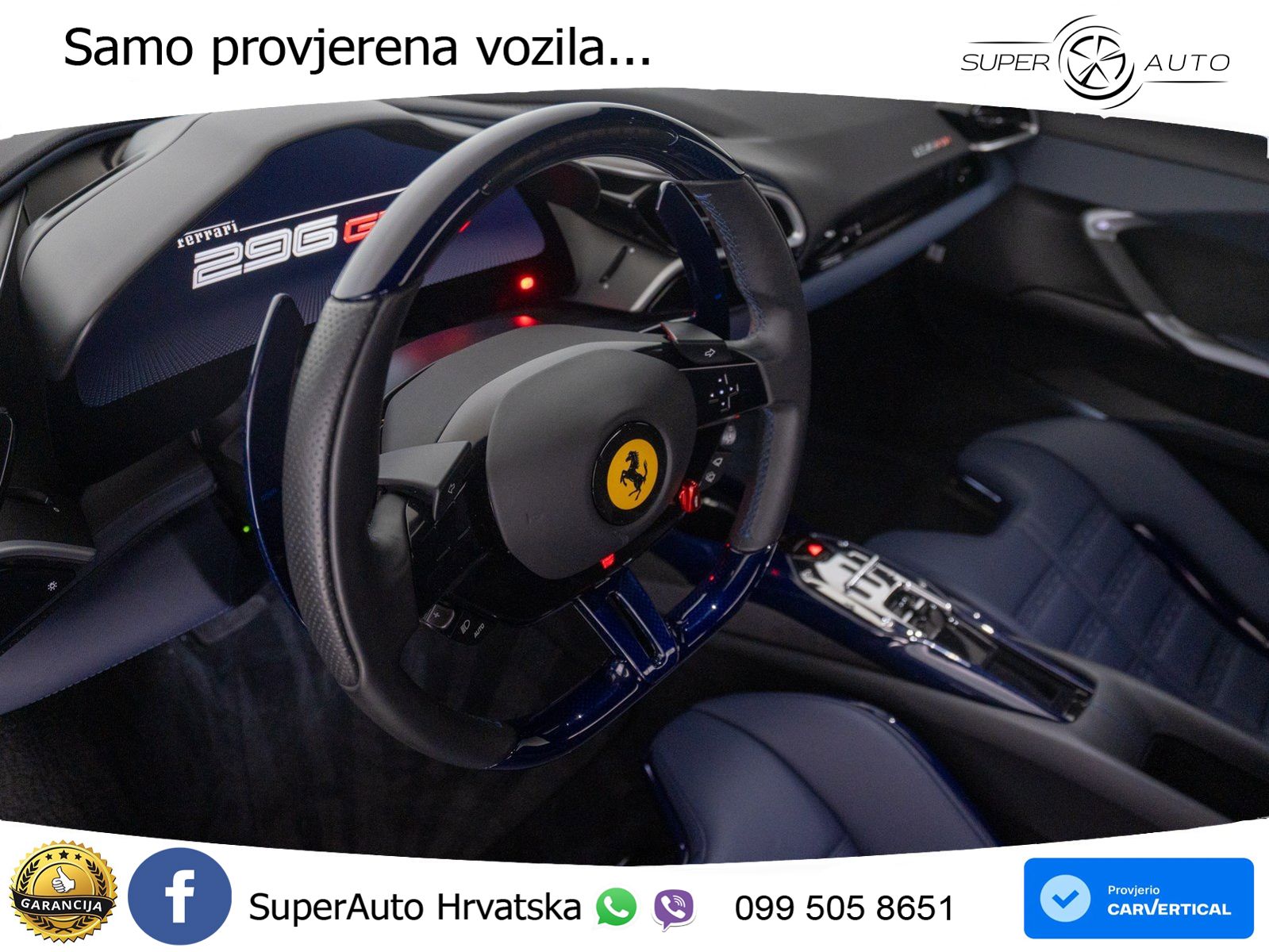 Ferrari 296 GTB 3.0 V6 (830 KS) F1 DCT