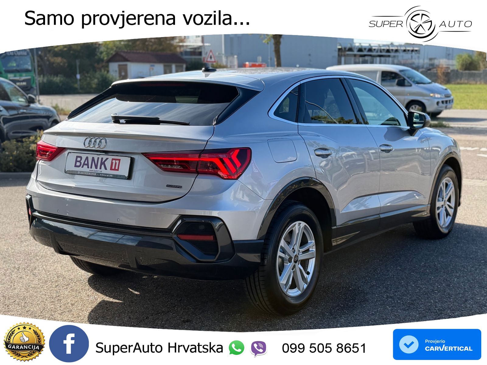 Audi Q3 II Sportback 40 TFSI (190 KS) quattro S tronic LED+GR SJED+ACC