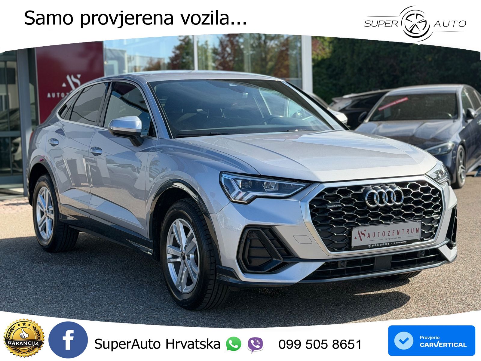 Audi Q3 II Sportback 40 TFSI (190 KS) quattro S tronic LED+GR SJED+ACC