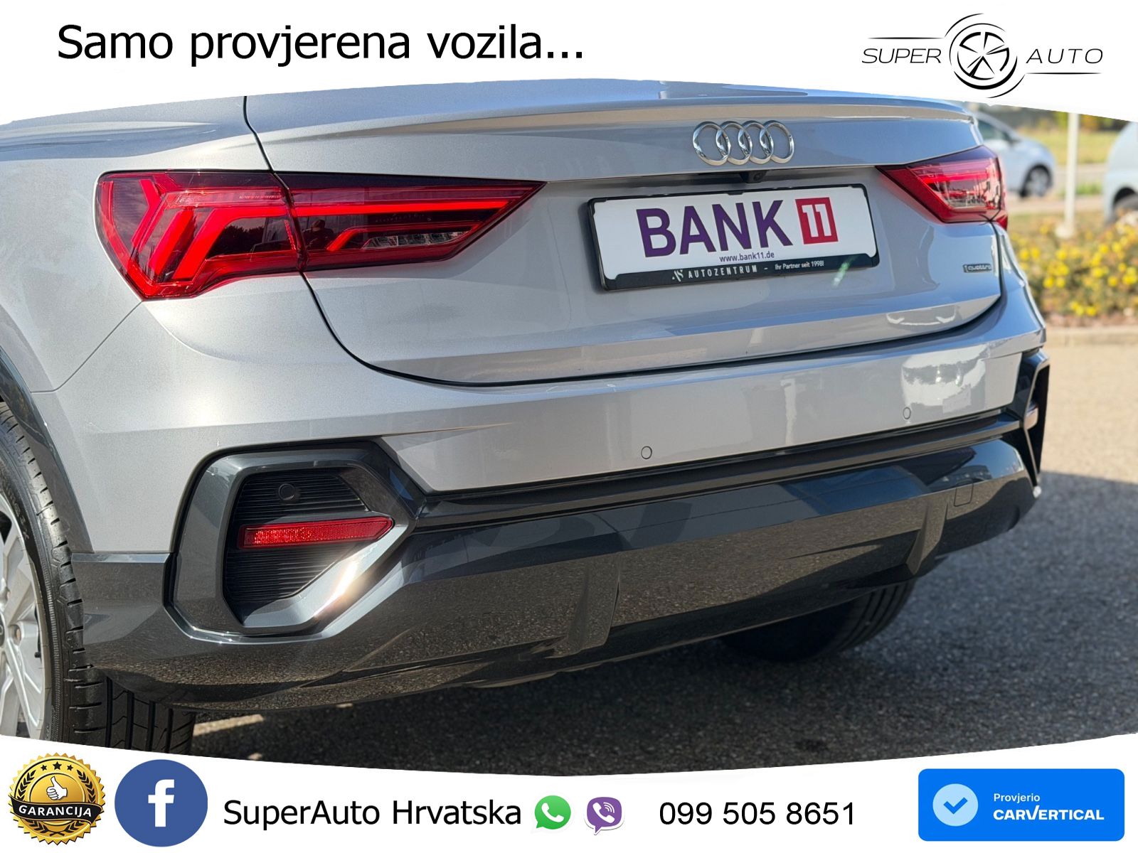 Audi Q3 II Sportback 40 TFSI (190 KS) quattro S tronic LED+GR SJED+ACC