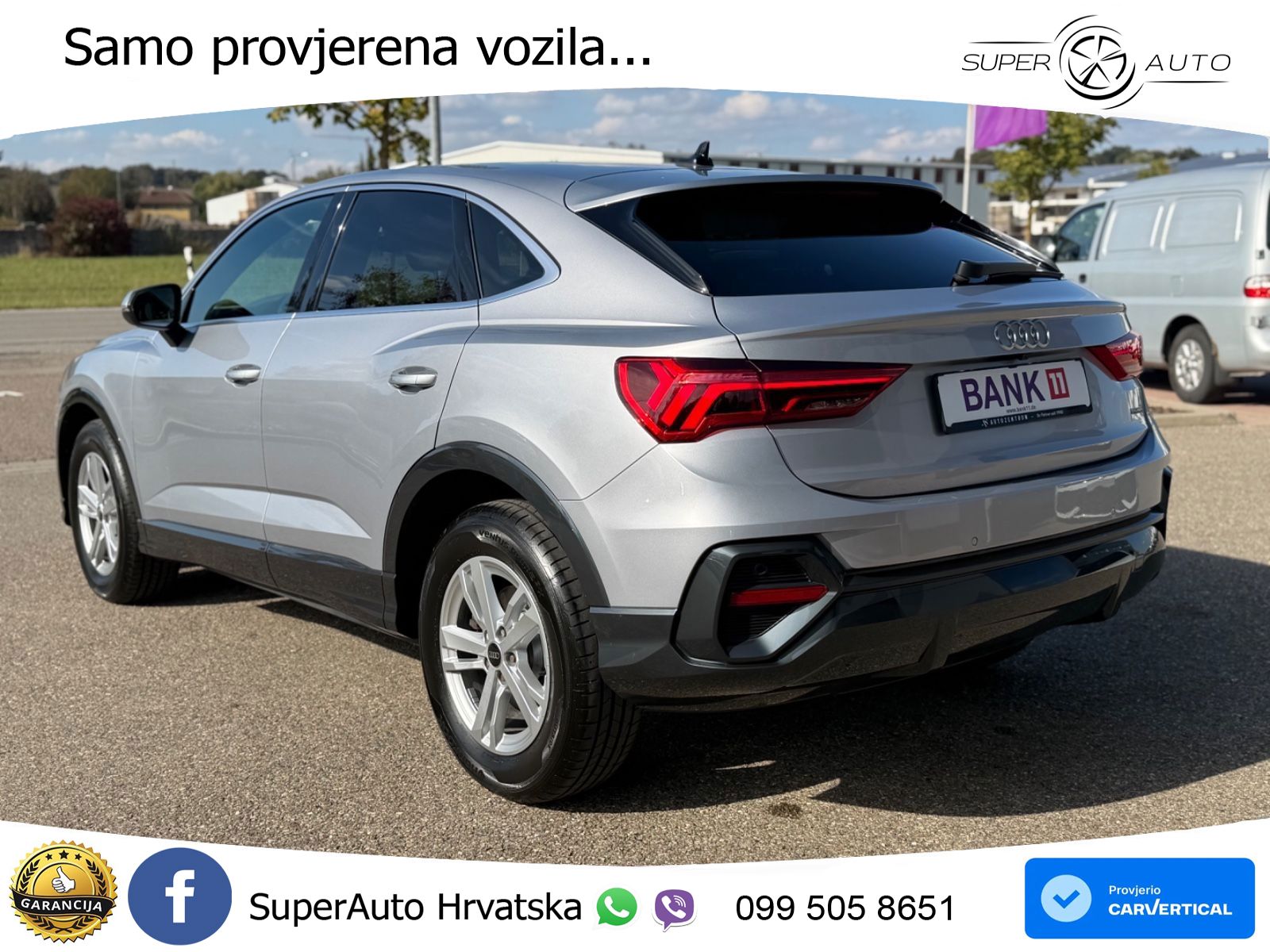 Audi Q3 II Sportback 40 TFSI (190 KS) quattro S tronic LED+GR SJED+ACC